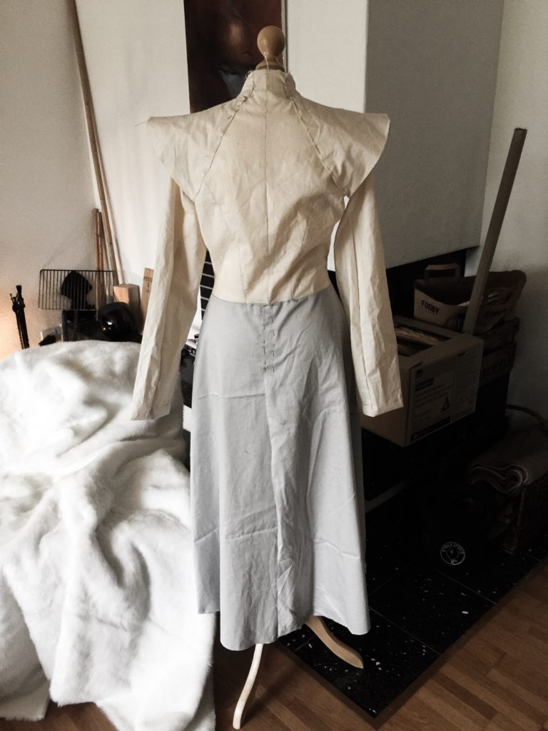 Daenerys white furcoat WIP 016