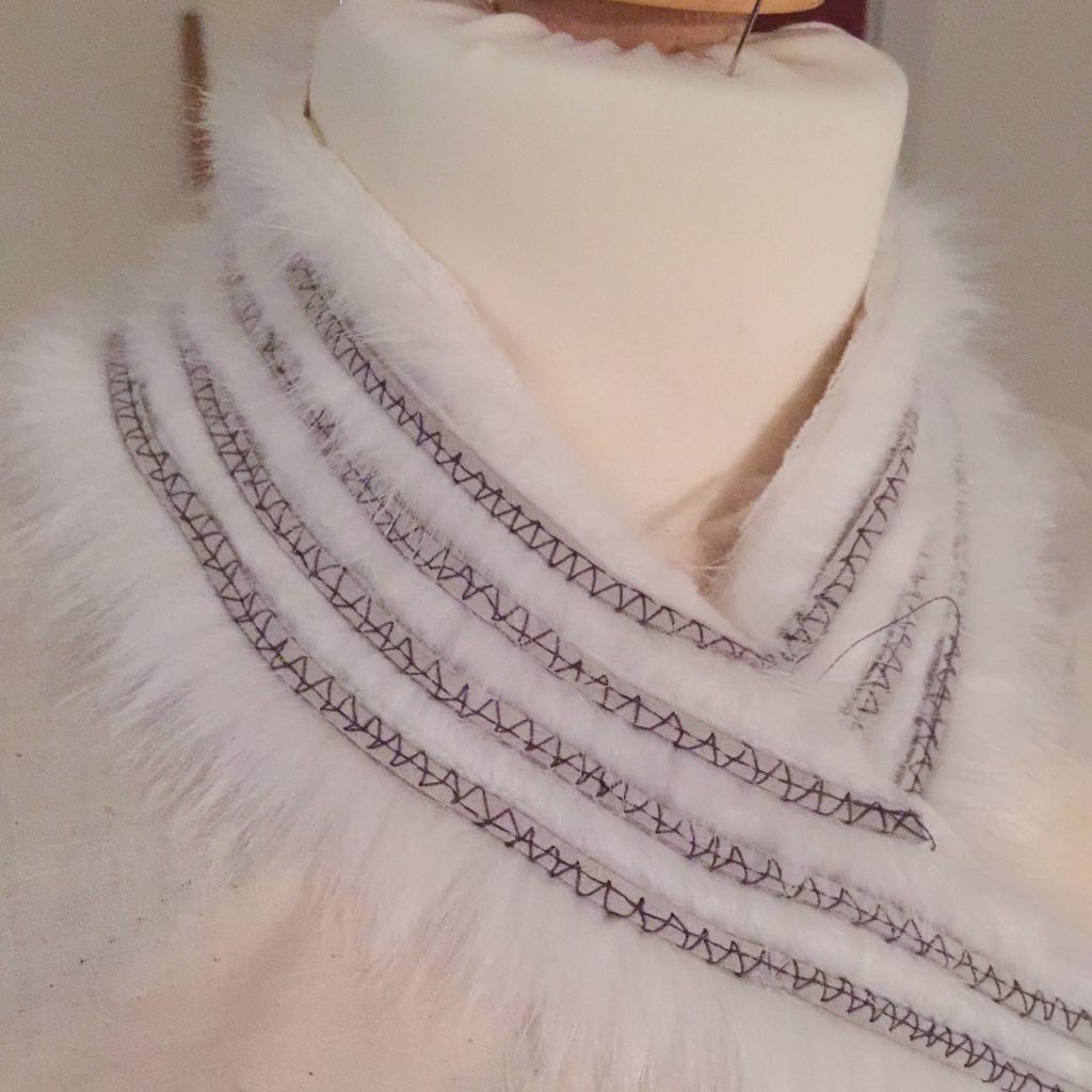 Daenerys white furcoat WIP 057